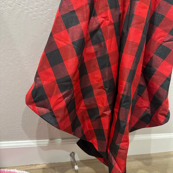 Rare Editions Buffalo Plaid Bow Holiday Dress - Picture 8 of 10